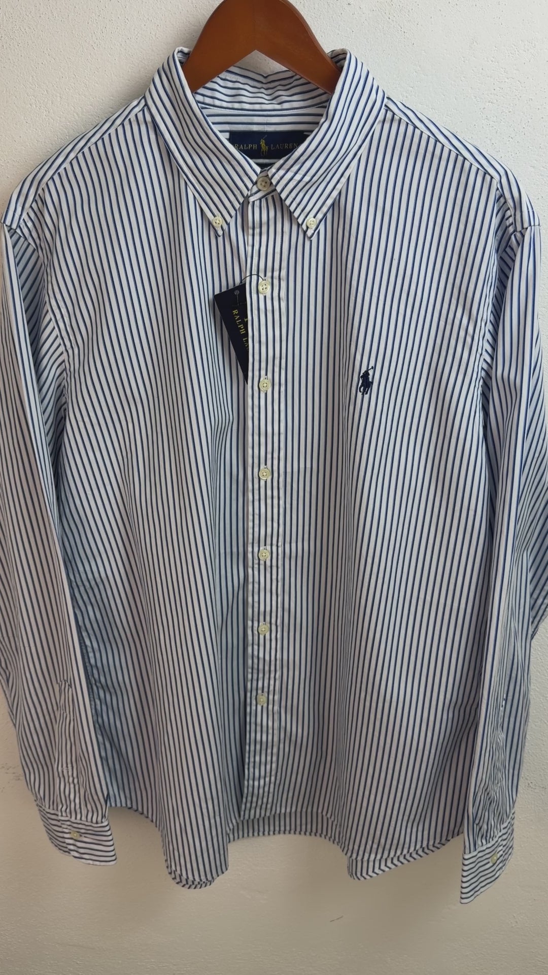 Camisa Polo Ralph Lauren Slim Fit XL Manga Larga sirve para Talla L