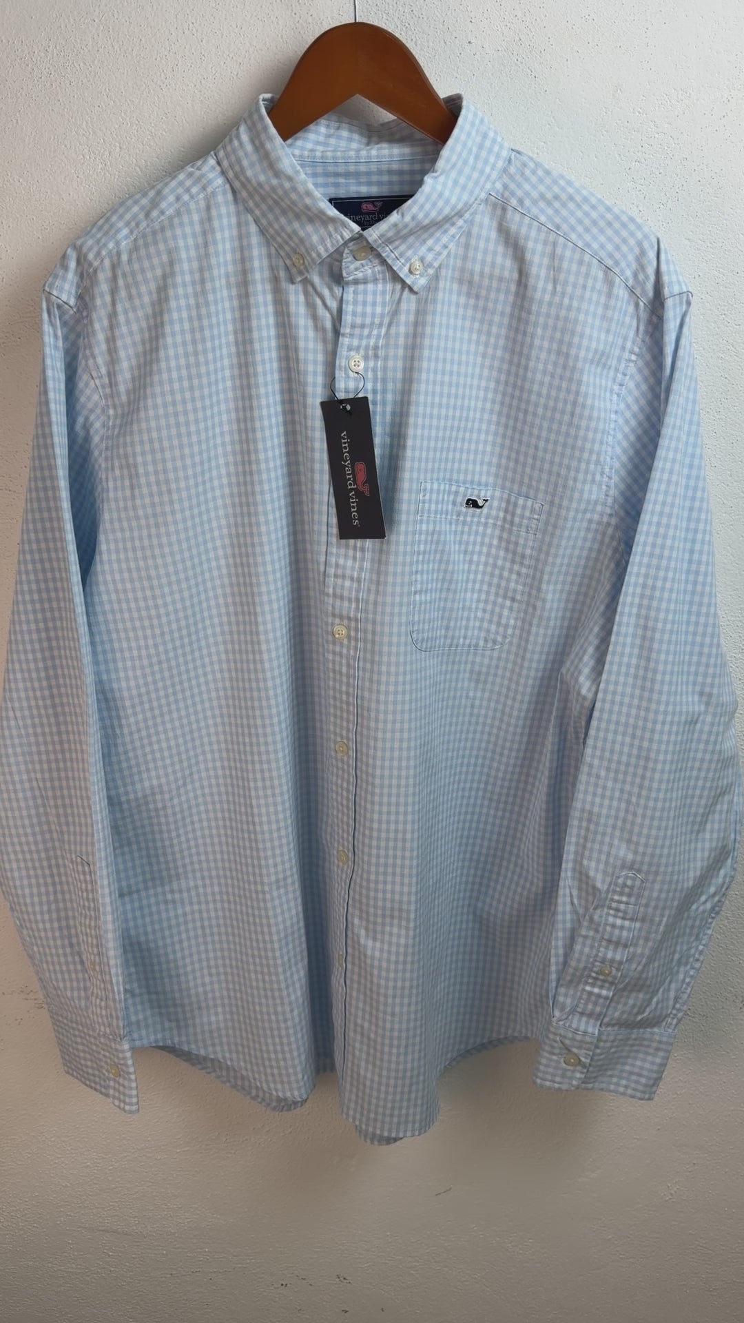 Camisa Vineyard Vines Classic Fit Manga Larga Talla L