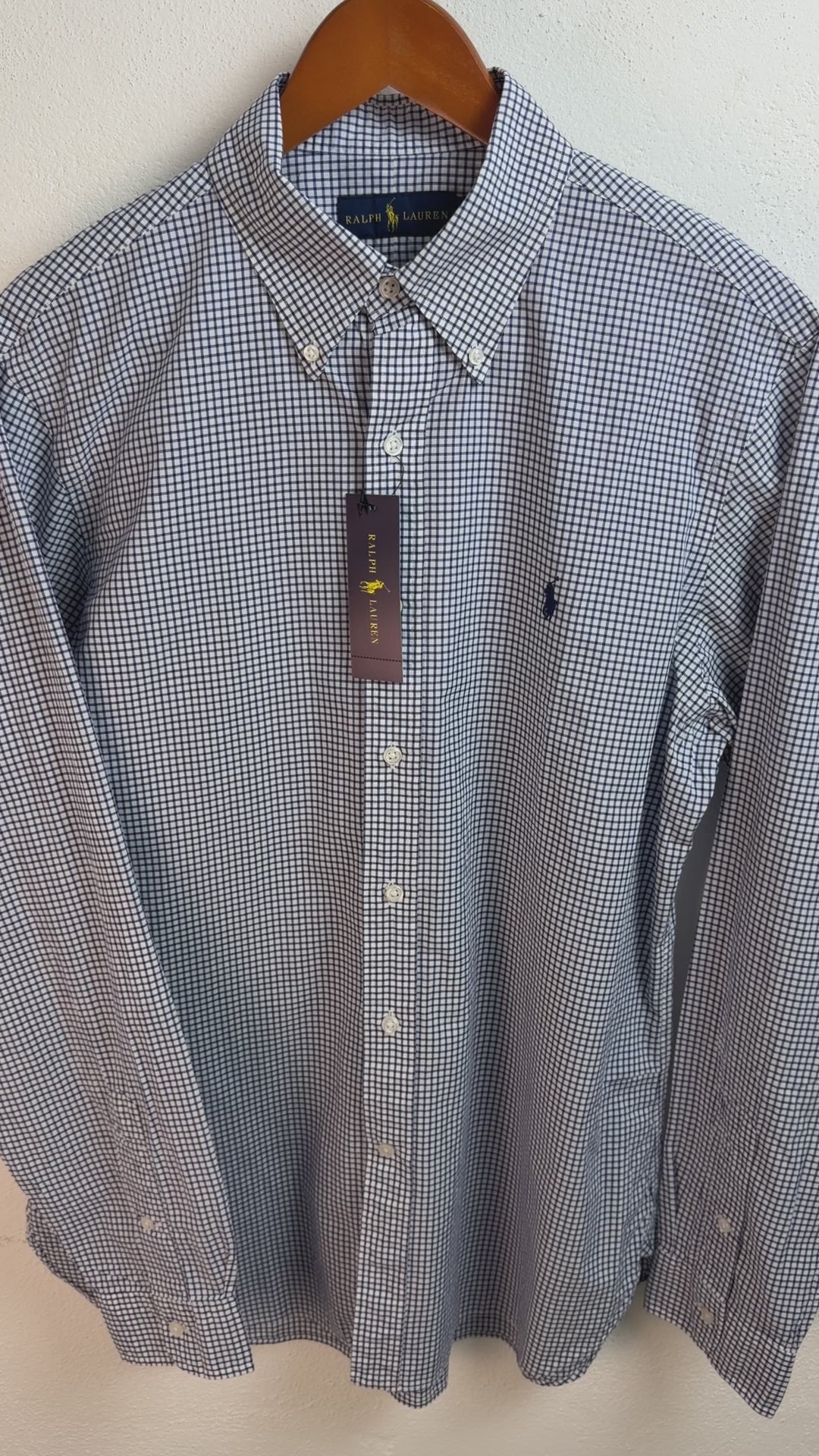 Camisa Polo Ralph Lauren Classic Fit Manga Larga Talla L